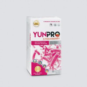 Smart Pharma - Men vi sinh Yunpro hỗ trợ tiêu hóa, bảo vệ đường ruột vị (hộp 60 gói) 1 Smart Pharma - Yunpro Strawberry Hop 20g.png
