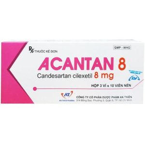 Thuốc Acantan 8 mg An Thiên – điều trị tăng huyết áp (3 vỉ x 10 viên)