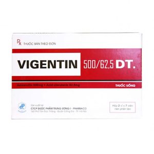Smart Pharma - Thuốc Vigentin 500/62,5 DT. - kháng sinh điều trị nhiễm khuẩn 1 Smart Pharma - vigentin 500 625 dt 1 u8223