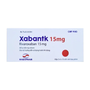Xabantk 15mg Hadiphar – Điều trị phòng ngừa huyết khối