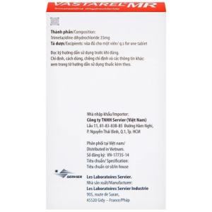 Smart Pharma - Thuốc Vastarel MR Servier điều trị đau thắt ngực (2 vỉ x 30 viên) 3 Smart Pharma - 00007798 vastarel mr 4687 63aa l 1