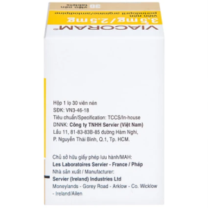 Smart Pharma - Thuốc Viacoram 3.5mg/2.5mg Servier điều trị tăng huyết áp vô căn (30 viên) 1 Smart Pharma - 00021935 viacoram 35mg25mg servi 1