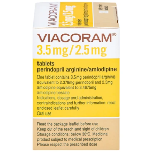 Smart Pharma - Thuốc Viacoram 3.5mg/2.5mg Servier điều trị tăng huyết áp vô căn (30 viên) 4 Smart Pharma - 00021935 viacoram 35mg25mg servi 4