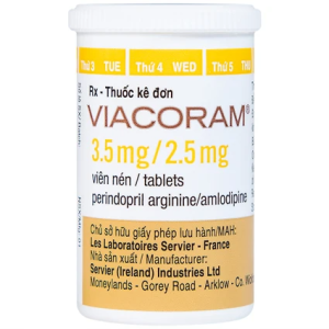 Smart Pharma - Thuốc Viacoram 3.5mg/2.5mg Servier điều trị tăng huyết áp vô căn (30 viên) 7 Smart Pharma - 00021935 viacoram 35mg25mg servi 7