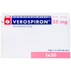 Smart Pharma - Thuốc Verospiron 25mg Gedeon điều trị phù, tăng huyết áp, cường aldosterone tiên phát và giảm kali huyết (1 vỉ x 20 viên) 1 Smart Pharma - IMG 6355 da2110f3f9