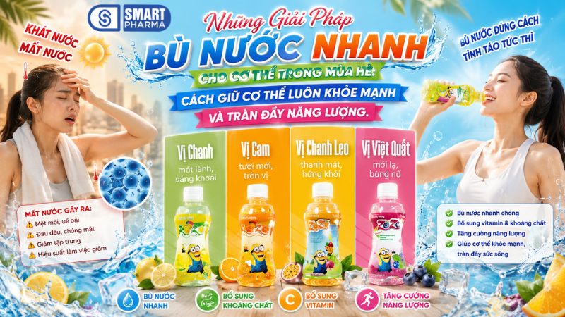Smart Pharma - Những Giải Pháp Bù Nước Nhanh Cho Cơ Thể Trong Mùa Hè: Cách Giữ Cơ Thể Luôn Khỏe Mạnh Và Tràn Đầy Năng Lượng 2 Smart Pharma - 6 3