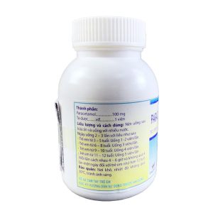 Paracetamol 100mg Thanh Hóa - Giảm đau, hạ sốt