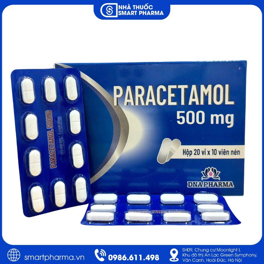NT Smartpharma (1) Paracetamol 500mg DNA – Giảm đau nhanh, hạ sốt hiệu quả