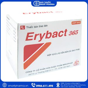 Erybact 365 Mekophar - Điều trị nhiễm khuẩn đường hô hấp, da và mô mềm
