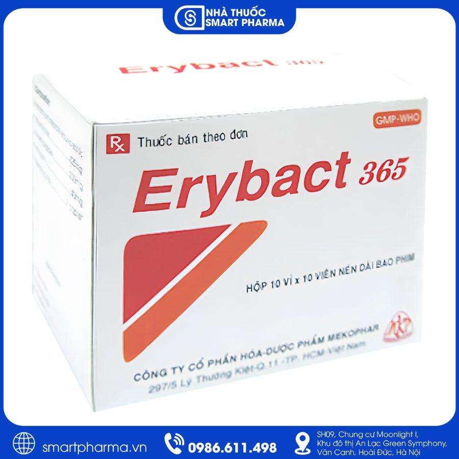 NT Smartpharma Erybact 365 Mekophar - Điều trị nhiễm khuẩn đường hô hấp, da và mô mềm
