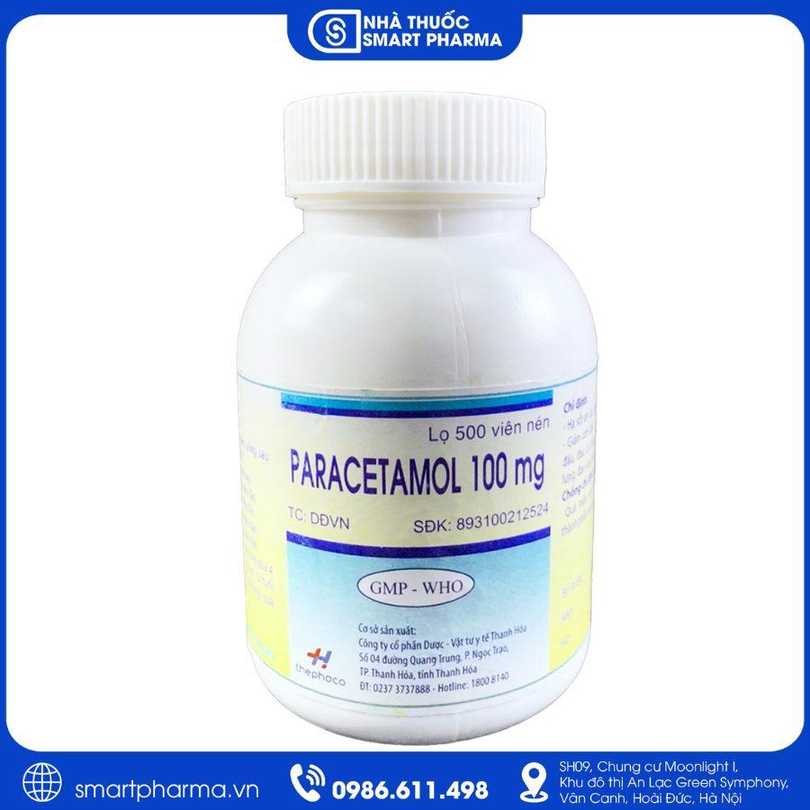 NT Smartpharma Paracetamol 100mg Thanh Hóa - Giảm đau, hạ sốt