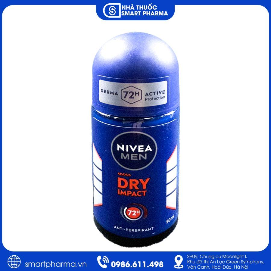 NT Smartpharma (3) Lăn khử mùi Nivea Men Dry – Kiểm soát mồ hôi và thơm mát suốt ngày dài