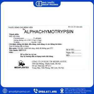 Alpha Chymotrypsin Mediplantex – Giảm phù nề, sưng viêm