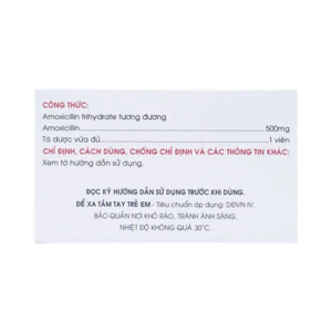 Smart Pharma - Thuốc Amoxicillin 500mg Mekophar điều trị nhiễm khuẩn (10 vỉ x 10 viên) 2 Smart Pharma - Nha thuoc Smart Pharma 2026 10 14T172234.614