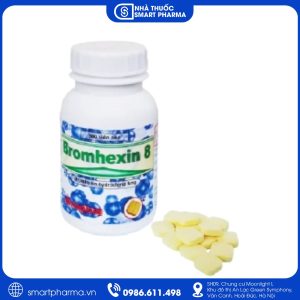 Bromhexin 8 giúp long đờm, giảm đờm trong viêm phế quản cấp và mạn