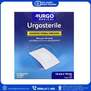 Băng gạc tiệt trùng Urgosterile 10cm x 10cm bảo vệ vết thương, hạn chế nguy cơ nhiễm trùng