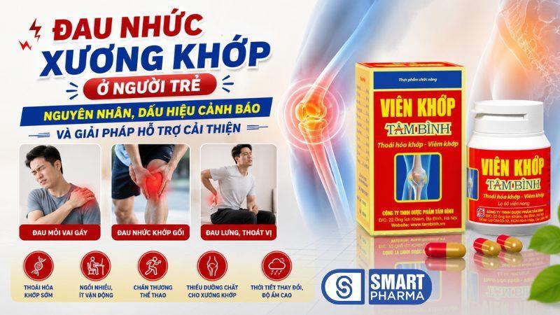 Smart Pharma - Đau nhức xương khớp ở người trẻ: Nguyên nhân, dấu hiệu cảnh báo và giải pháp hỗ trợ cải thiện 2 Smart Pharma - 2 4