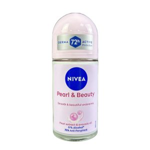 Lăn ngăn mùi Nivea Pearl Beauty giúp giảm mùi, dưỡng da dưới cánh tay sáng mịn (Lọ 50ml)