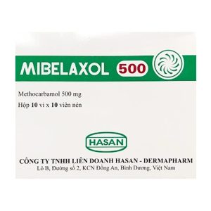 Thuốc Mibelaxol 500mg Hasan điều trị co thắt và đau cơ xương (10 vỉ x 10 viên)