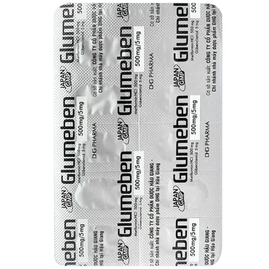 NT Smartpharma (1) Glumeben 500mg/5mg điều trị đái tháo đường type 2