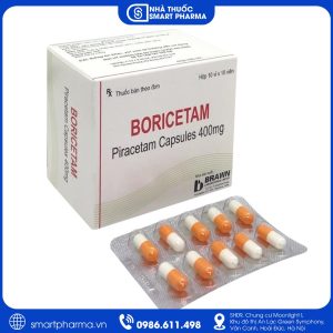 Thuốc Boricetam 400mg điều trị suy giảm trí nhớ, chóng mặt và rối loạn chức năng não