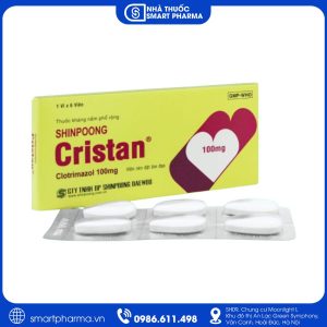 Thuốc Shinpoong Cristan 100mg điều trị nấm Candida âm đạo