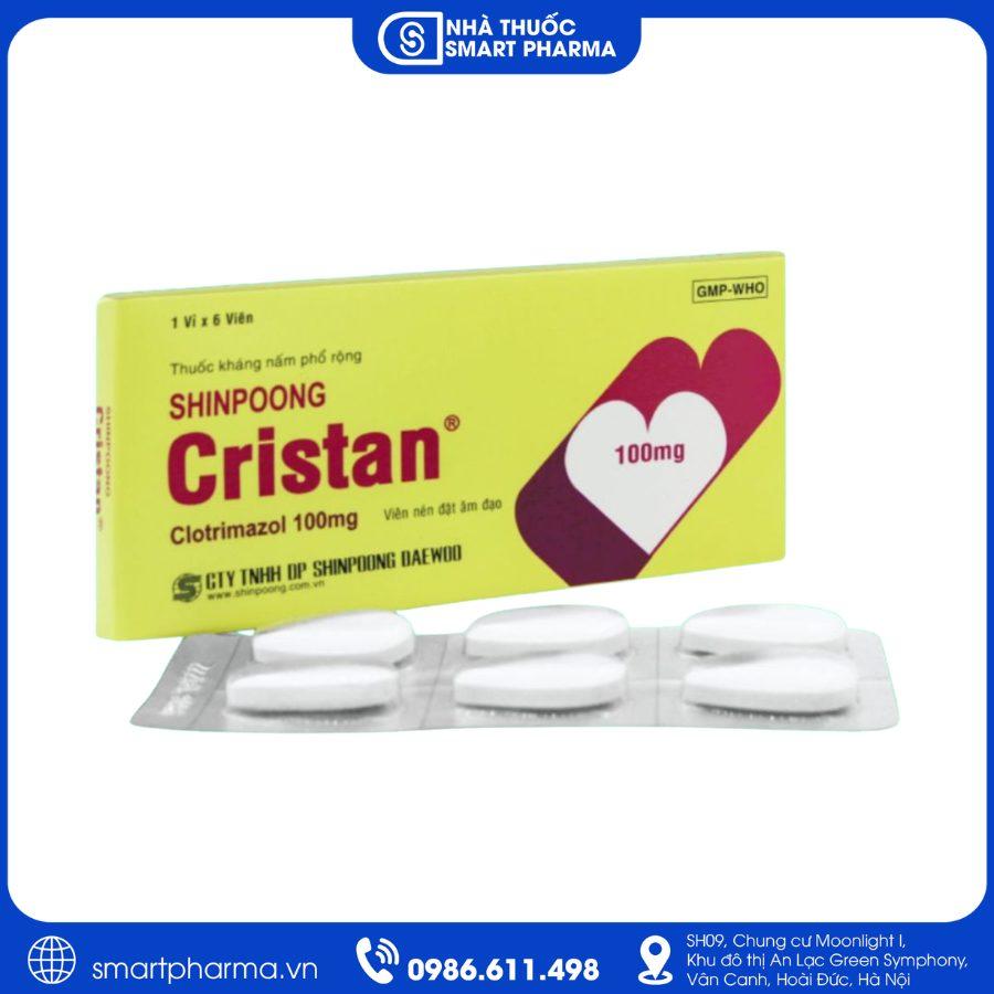 NT Smartpharma (2) Thuốc Shinpoong Cristan 100mg điều trị nấm Candida âm đạo