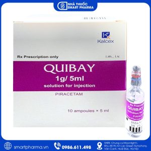 Quibay 1g/5ml Piracetam - Cải thiện chức năng não, tăng cường trí nhớ