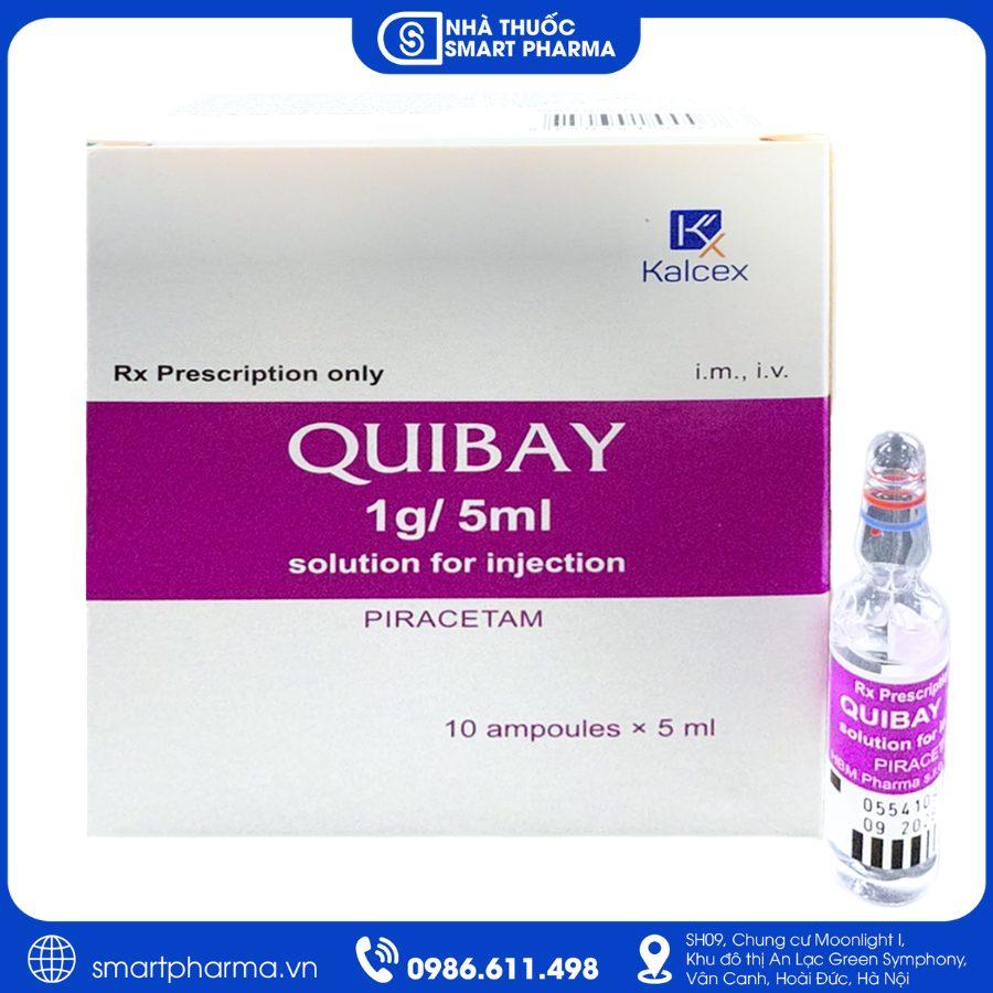 NT Smartpharma Quibay 1g/5ml Piracetam - Cải thiện chức năng não, tăng cường trí nhớ