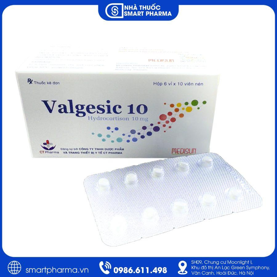 NT Smartpharma Valgesic 10mg Medisun - Điều trị suy thượng thận, chống viêm, chống dị ứng