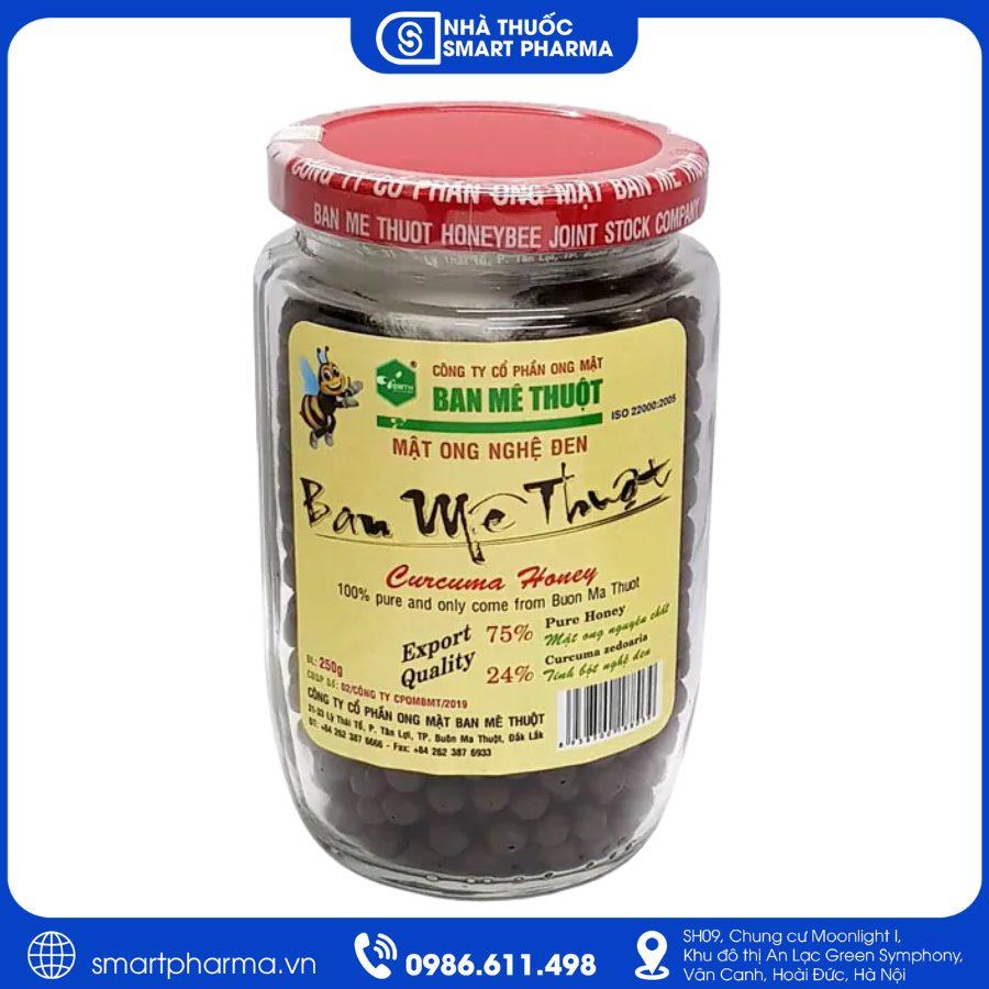 NT Smartpharma Nghệ mật ong Buôn Ma Thuột viên đen - Cải thiện tiêu hóa và giảm khó chịu đường tiêu hóa