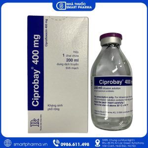 Ciprobay 400mg/200ml – Kháng sinh truyền tĩnh mạch điều trị nhiễm khuẩn hiệu quả