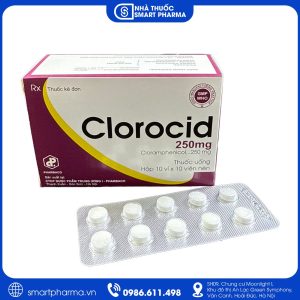 Clorocid 250mg – Kháng sinh điều trị nhiễm khuẩn nặng do vi khuẩn nhạy cảm