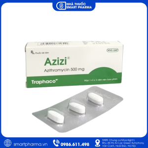 Thuốc Azizi 500mg - Điều trị nhiễm khuẩn đường hô hấp, tai mũi họng, da và mô mềm