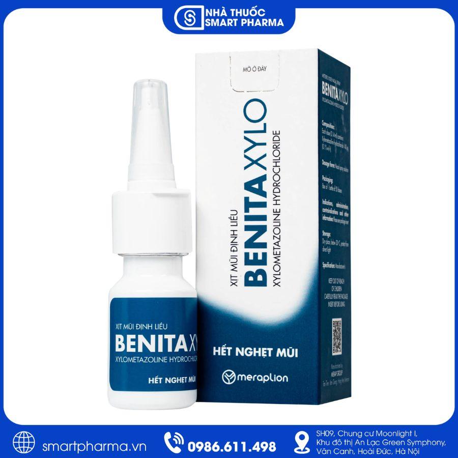 NT Smartpharma Thuốc xịt mũi Benita Xylo - Giảm nghẹt mũi, thông thoáng đường thở