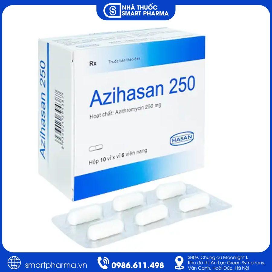 NT Smartpharma Thuốc Azihasan 250 - Điều trị nhiễm khuẩn do vi khuẩn nhạy cảm