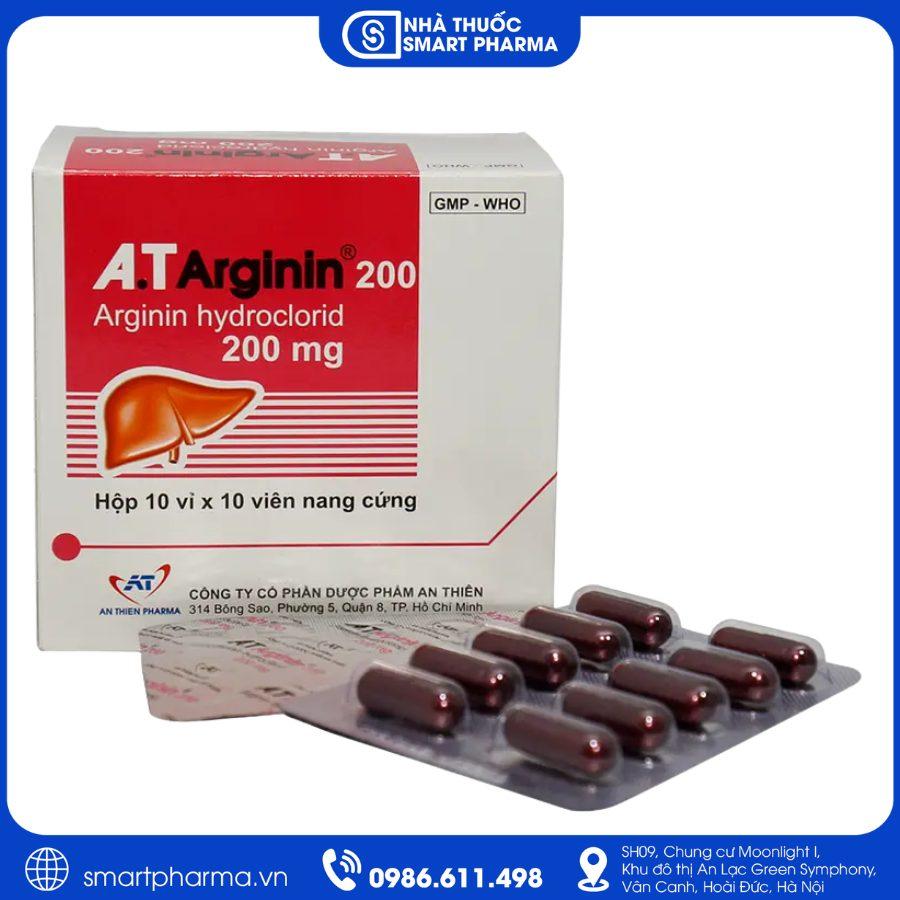 NT Smartpharma Thuốc A.T Arginin 200 - Giảm rối loạn chuyển hóa chức năng gan