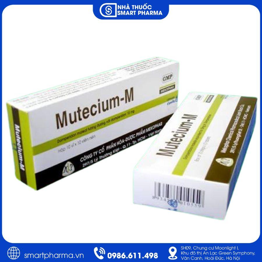 NT Smartpharma Thuốc Mutecium-M 10mg - Điều trị buồn nôn, nôn và rối loạn nhu động dạ dày