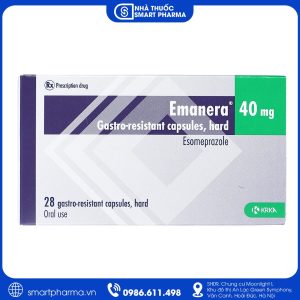 Thuốc Emanera 40mg điều trị trào ngược dạ dày – thực quản, viêm loét dạ dày và tá tràng