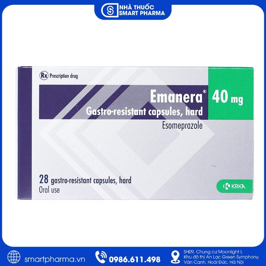 NT Smartpharma Thuốc Emanera 40mg điều trị trào ngược dạ dày – thực quản, viêm loét dạ dày và tá tràng