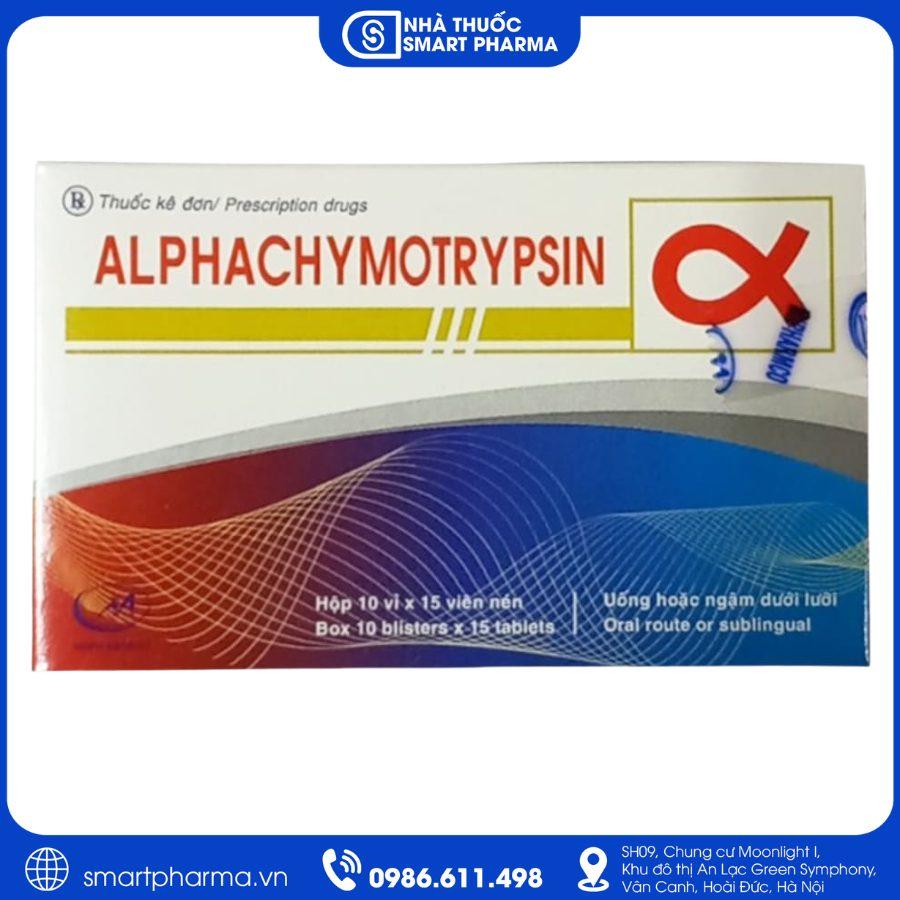 NT Smartpharma Alphachymotrypsin Minh Hải 4200IU điều trị giảm phù nề, sưng viêm