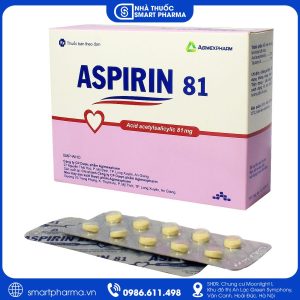 Thuốc Aspirin 81 Agimexpharm - Phòng ngừa nhồi máu cơ tim và đột quỵ