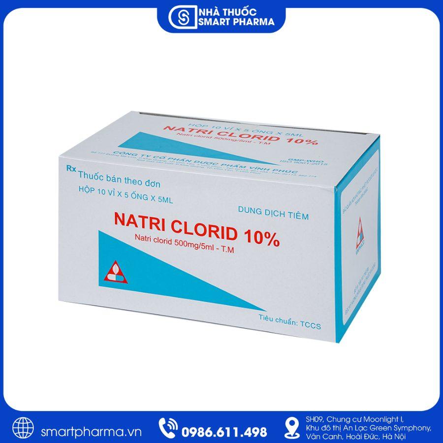 NT Smartpharma Natri Clorid 10% 500mg/5ml – Bổ sung Natri, điều chỉnh rối loạn điện giải