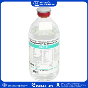Aminoplasmal B. Braun 5% E 500ml – Dịch truyền tĩnh mạch nuôi dưỡng ngoài đường tiêu hóa