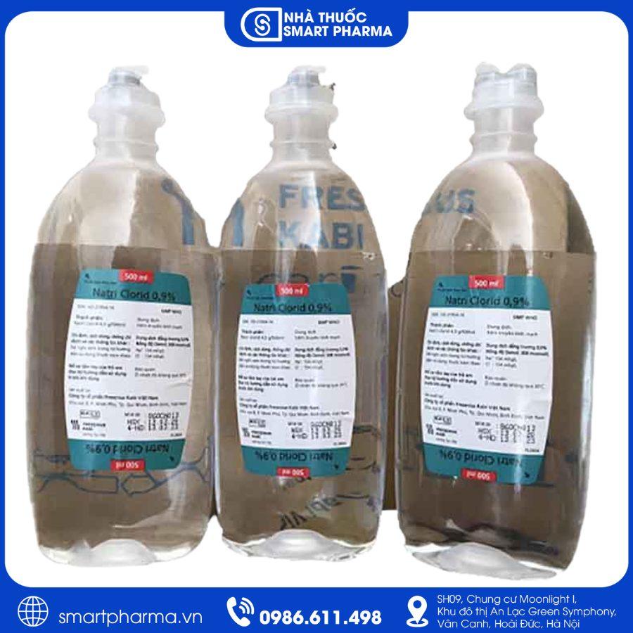 NT Smartpharma Natri Clorid 0,9% Fresenius Kabi 250ml bổ sung nước và điện giải, hỗ trợ điều trị mất dịch