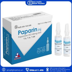 Thuốc tiêm Paparin giãn cơ trơn
