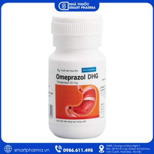 Omeprazol 20mg DHG điều trị trào ngược dạ dày, viêm loét dạ dày tá tràng