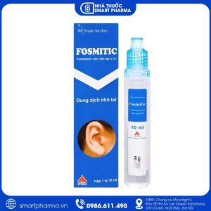 Thuốc Fosmitic 10ml - Điều trị viêm tai ngoài, viêm tai giữa do nhiễm khuẩn