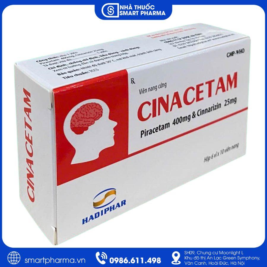 NT Smartpharma Thuốc Cinacetam – Điều trị suy giảm chức năng não và rối loạn tiền đình
