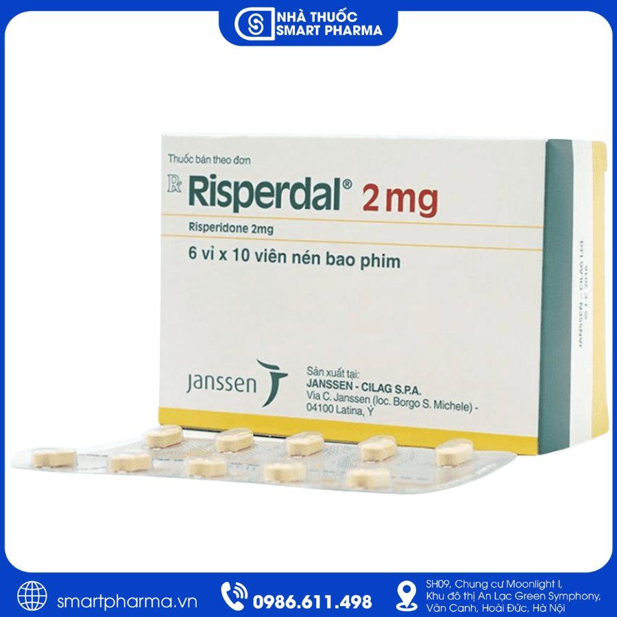 NT Smartpharma Thuốc Risperdal 2mg điều trị tâm thần phân liệt, rối loạn lưỡng cực và rối loạn hành vi